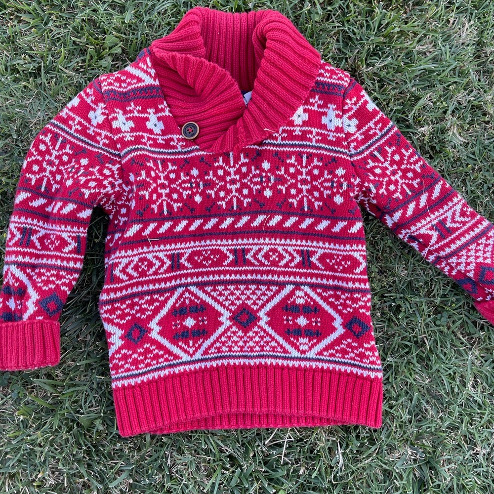 Boys winter themed sweater